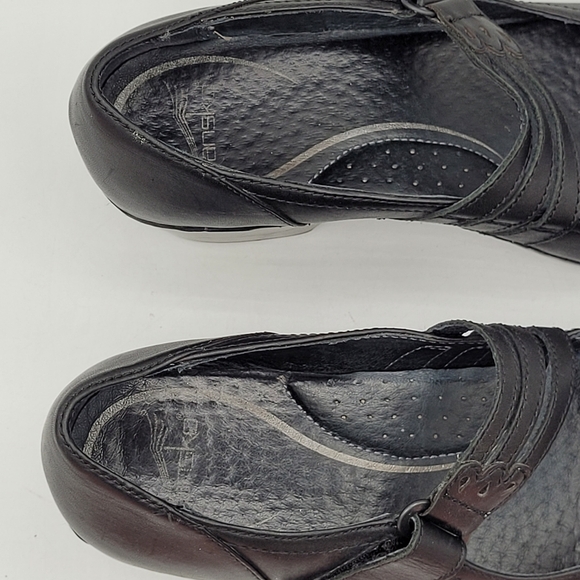 Dansko Tandy Nubuck Leather 2.25" Heel Mary Jane Shoes Size 41 US 10.5/ 11 - Picture 13 of 16